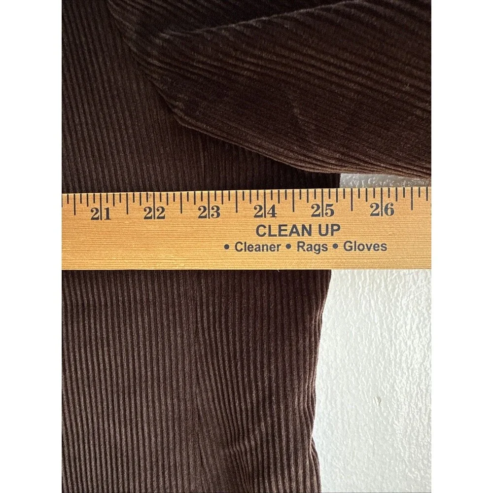 Lauren Ralph Lauren Blazer Jacket Men 48R Corduroy Sport Coat Dark Brown Paisley